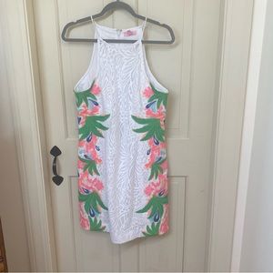 Lilly Pulitzer Resort White Tropical Fruit Lace NWT 12